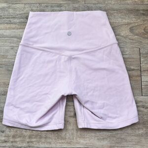 Lululemon Align High Rise 6" Shorts Vita Pink Size 4 Yoga Athleisure Strawberry